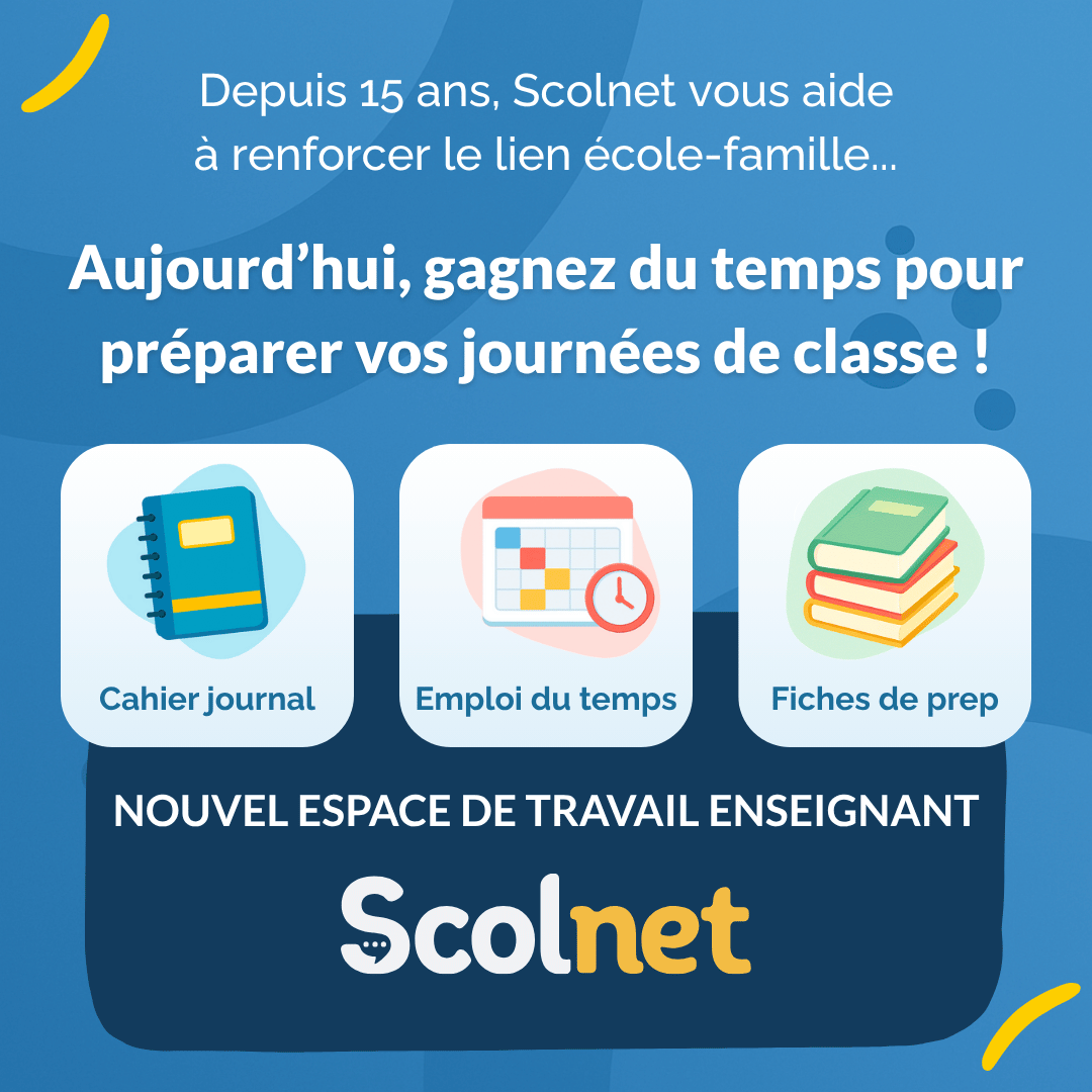 Nouvel espace de travail enseignant Scolnet